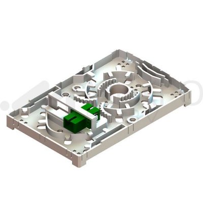 thumbnail image 2 of MEXFOSERV 2-Port Fiber Optic Wall Outlet Terminal Box – 1 SCA SM G657A 1 SX 2 of 5