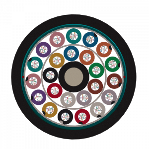 Loose Tube Single Armored Single Jacket Cable 288 fibers