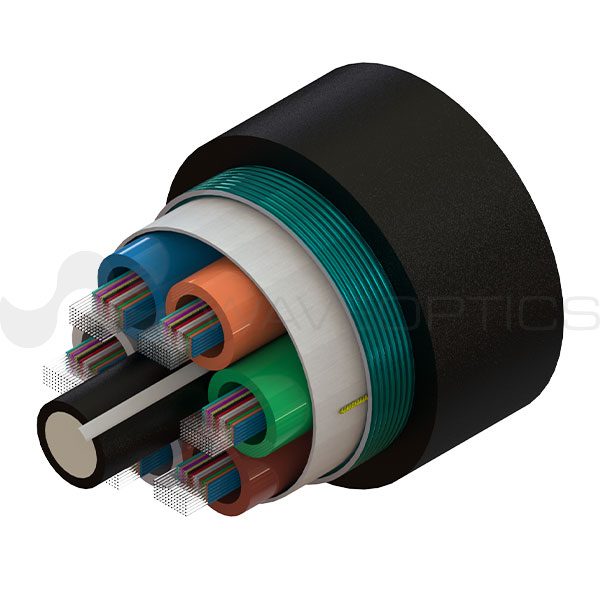 Loose-Tube-Flat-Ribbon-Single-Armored-Fiber-Optic-Cable
