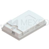 Empty Closed 2-port wall outlet terminal box